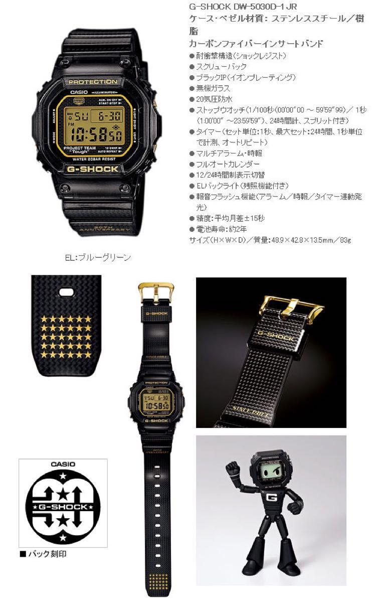G-SHOCK GSET-30-1 30周年記念限定スペシャル フィギュア付 G-SHOCK GSET-30-1 30周年記念限定スペシャル フィギュア付
