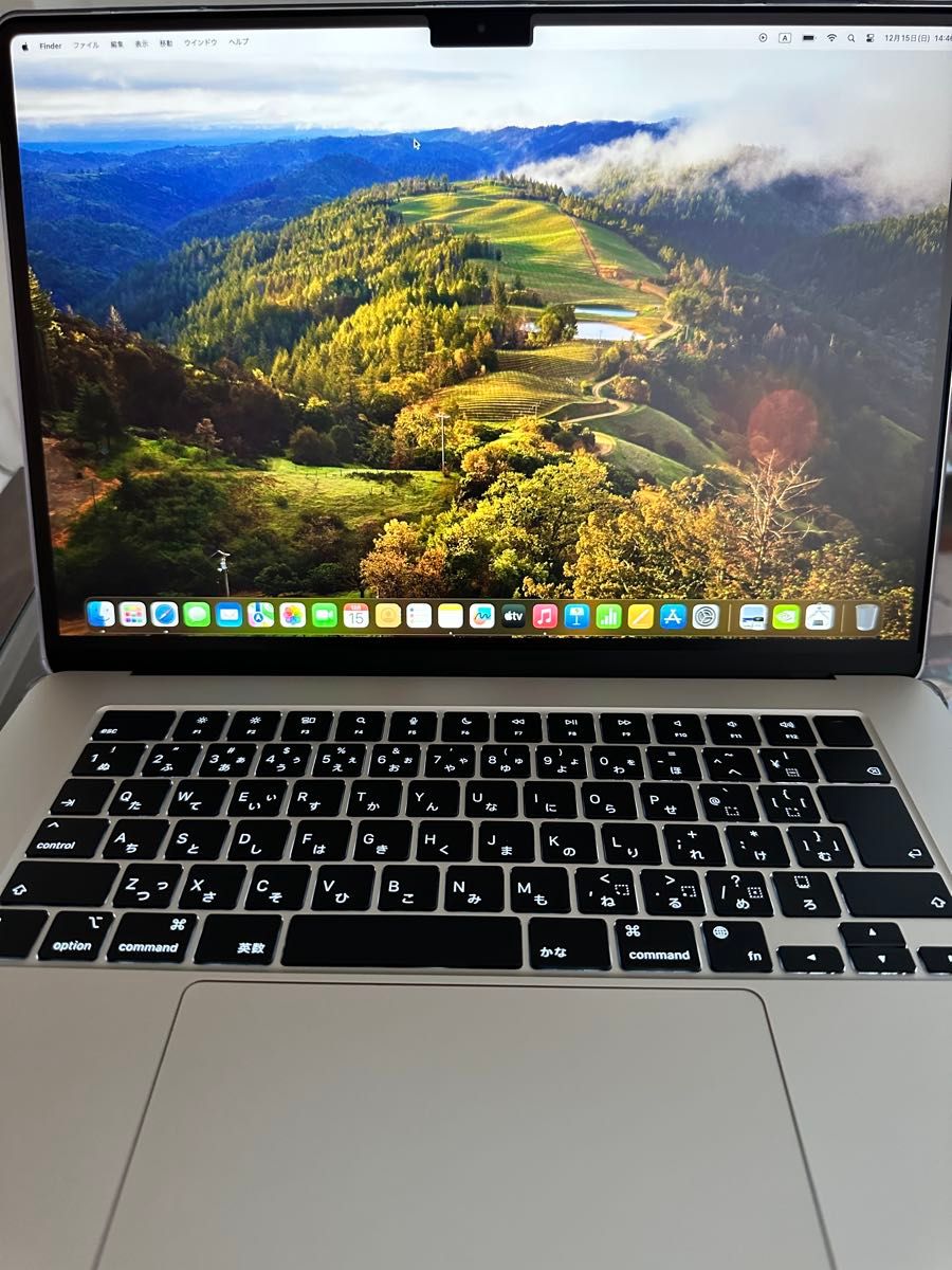 MacBook Air M2 15インチ 使用頻度少なめ(充放電回数15) じす MacBook Air M2 15インチ 使用頻度少なめ(充放電回数15) じす