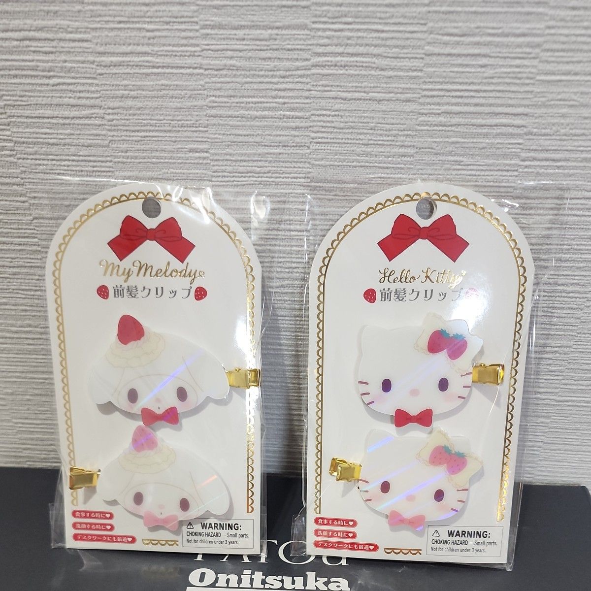 Sanrioサンリオ ハローキティ マイメロ 前髪クリップ2点セット Sanrioサンリオ ハローキティ マイメロ 前髪クリップ2点セット