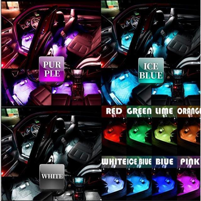 ledテープ USB式 車 RGB テープライト USB式 車內(nèi)裝飾 48LED