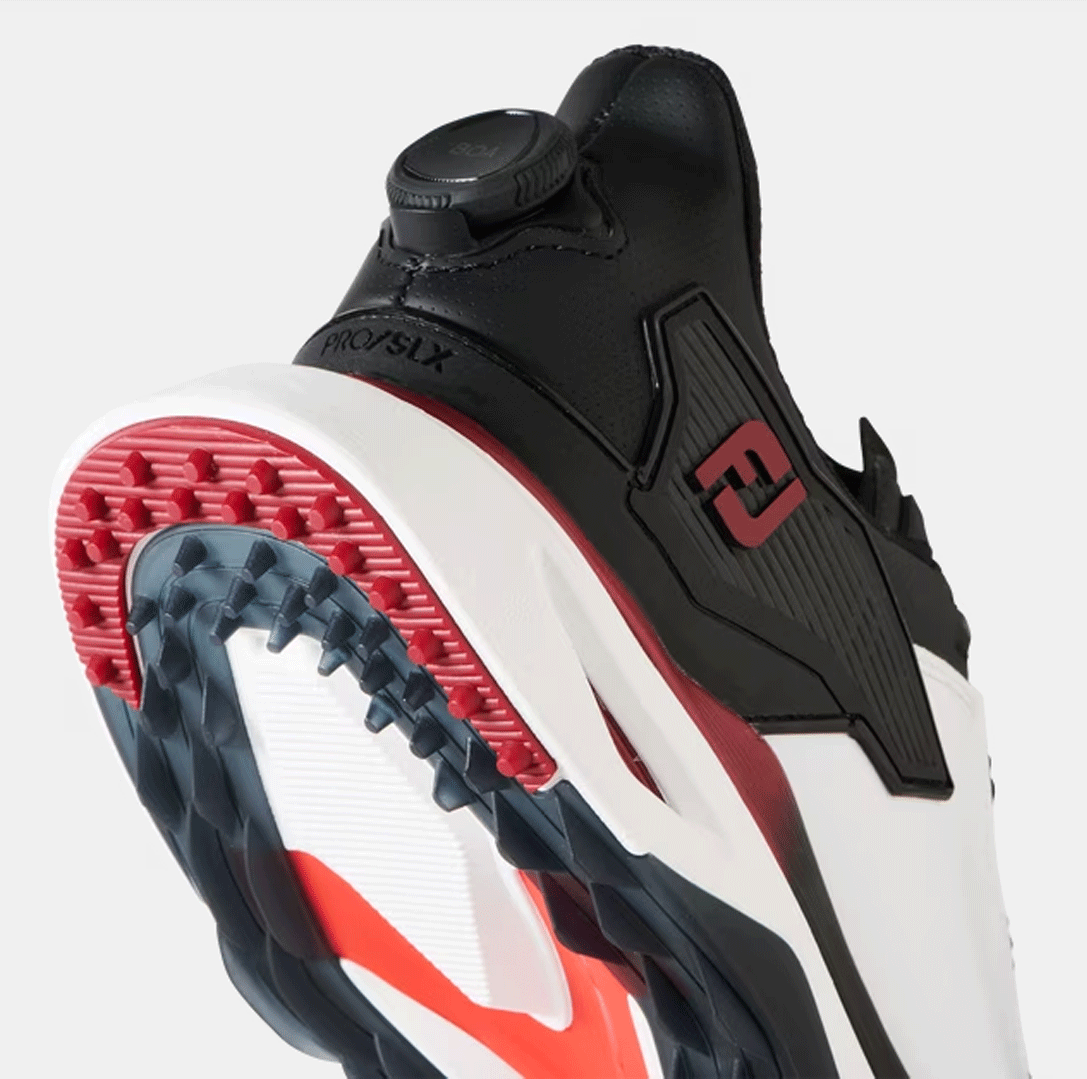  новый товар # foot Joy #MEN'S FJ PRO SL-X BOA# Pro SL X боа #56909# белый | черный | красный #26.5CM(W=EEE)# стандартный товар 