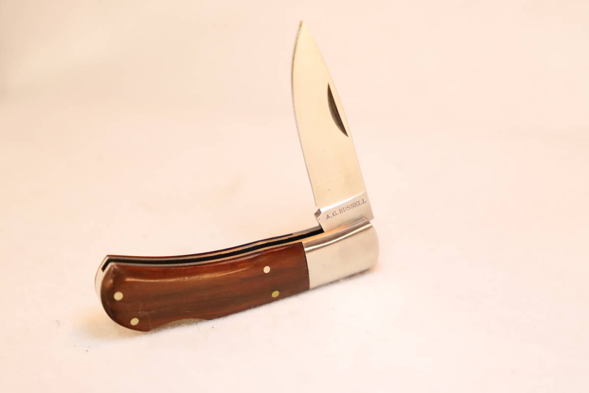 A.G. Russell★U.S.A.★Mini Lockback★AG 501-SW★Seki-JAPAN★サンダルウッド ハンドル★美しいモデル★未使用品