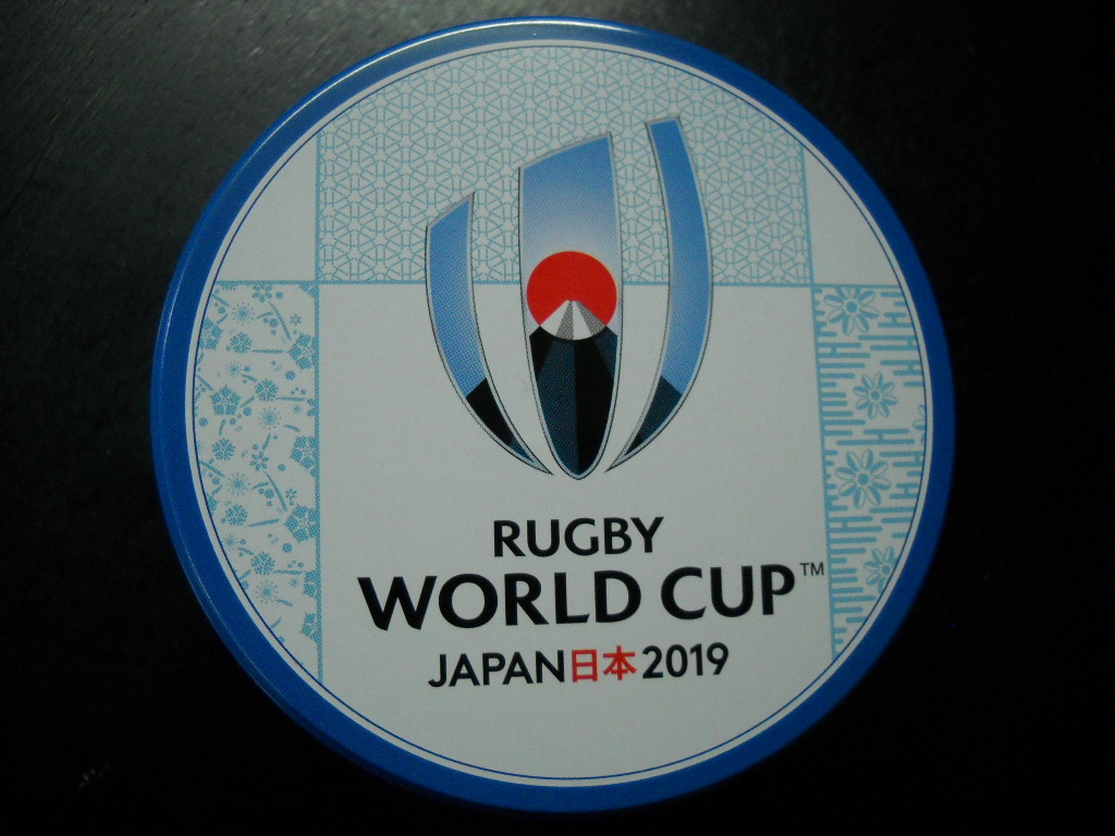 ★ゴーフレット ミニ缶 Rugby world cup japan オフィシャルグッズ RWC2019 フランスVSアルゼンチン 観戦記念 平尾公園博多の森球技場★_画像1