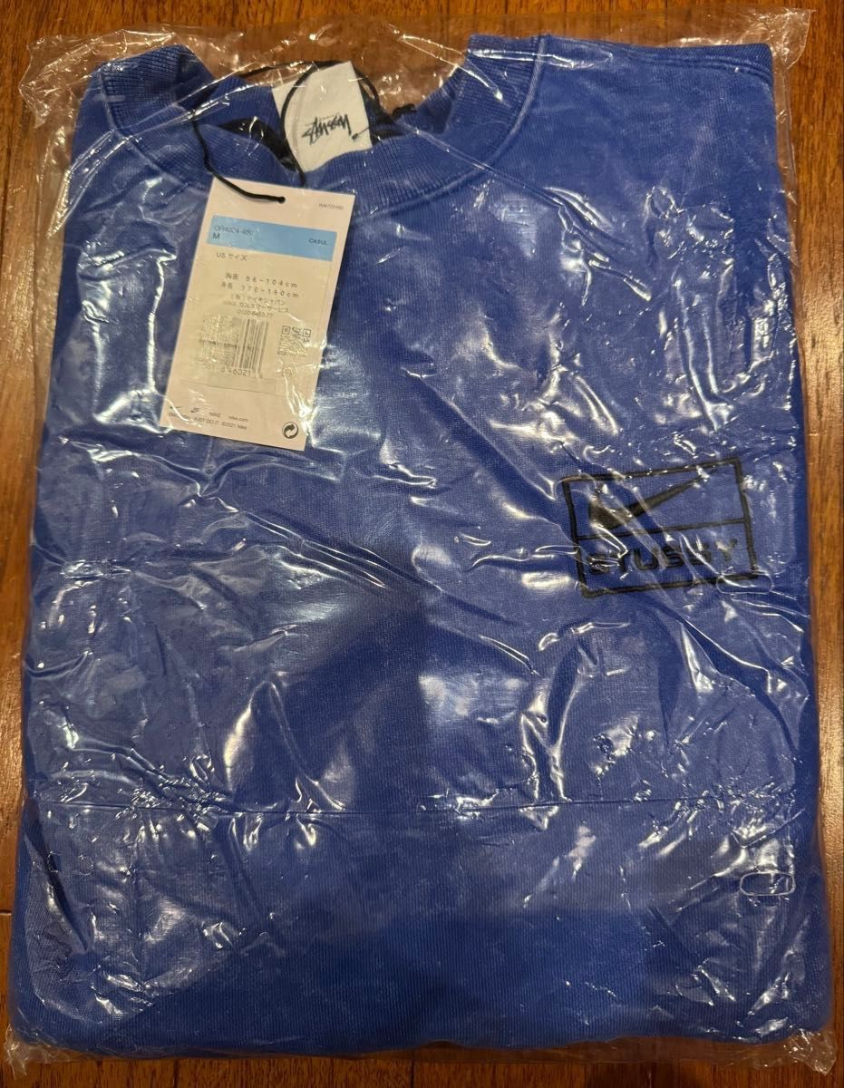 新品未使用】Stussy x Nike Acid Wash Crew Blue スウェット 新品未使用】Stussy x Nike Acid Wash Crew Blue スウェット