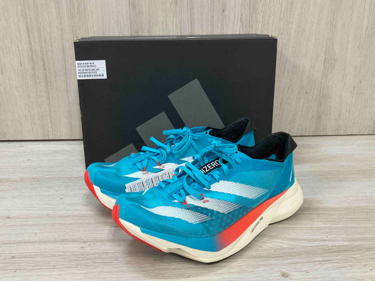 海外ブランドアウトレット通 ID8473 W 3 PRO ADIOS ADIZERO 【タグ付き】adidas アディゼロ 24.5cm ランニングシューズ 24.5cm