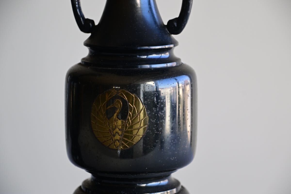 骨董品】寺院仏具 善祐印 蝋燭立て 総高約41p 真鍮製 京色 2個 骨董品】寺院仏具 善祐印 蝋燭立て 総高約41p 真鍮製 京色 2個
