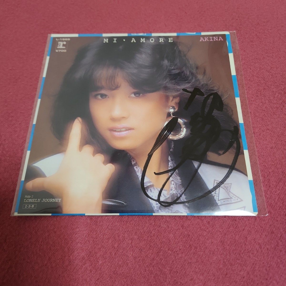 【中森明菜 MI AMORE直筆サインレコード】