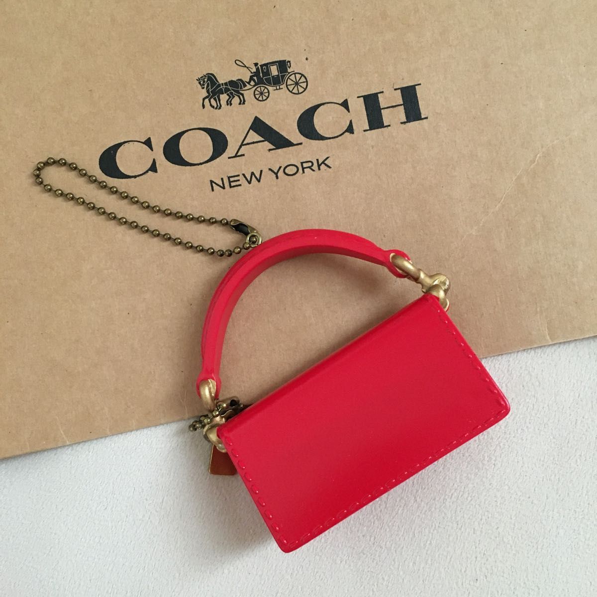 新品 COACHコーチ ノベルティ バッグチャーム クリスマス 非売品 新品 COACHコーチ ノベルティ バッグチャーム クリスマス 非売品