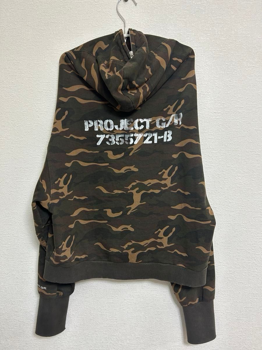 PROJECT GR】ZYGON ZIP HOODIE CAMO ジップアップパーカー PROJECT GR】ZYGON ZIP HOODIE CAMO ジップアップパーカー