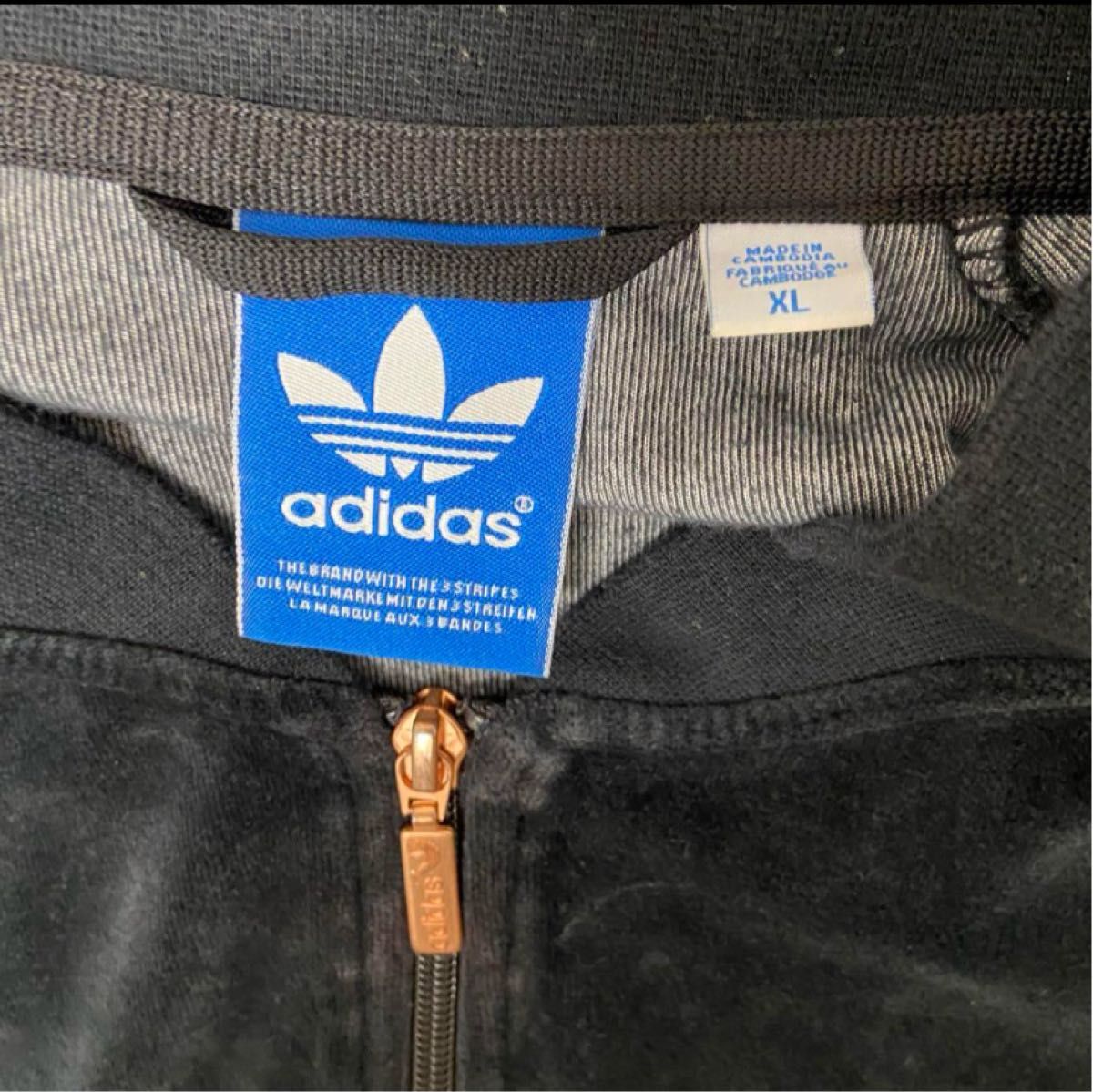 超希少 adidas ベロアトラックジャケット XL ATP 黒 常田大希 超希少 adidas ベロアトラックジャケット XL ATP 黒 常田大希