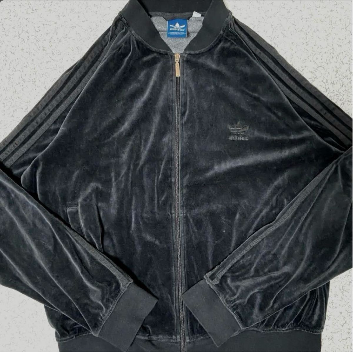 超希少 adidas ベロアトラックジャケット XL ATP 黒 常田大希 超希少 adidas ベロアトラックジャケット XL ATP 黒 常田大希