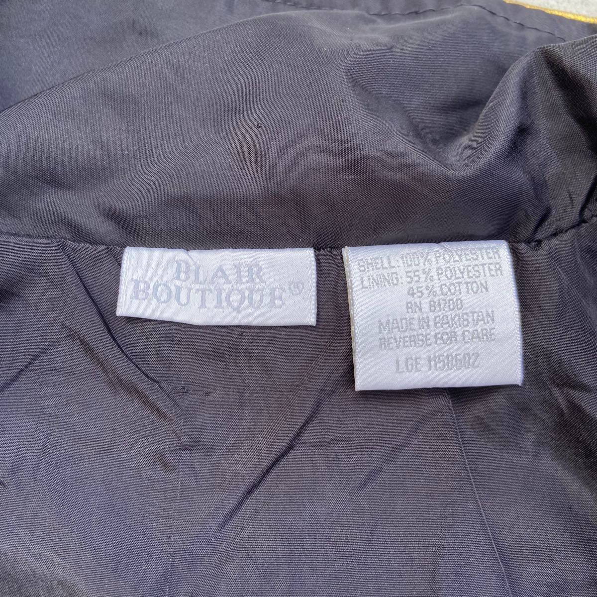 used old vintage jacket 短丈 ナイロンジャケット テック系 黒 used old vintage jacket 短丈 ナイロンジャケット テック系 黒