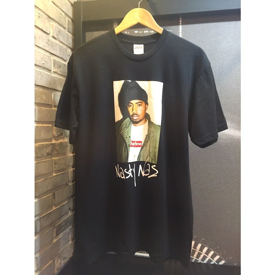 全ての Nas Supreme T-shirt Mサイズ ヒップホップ ブラック Tシャツ 