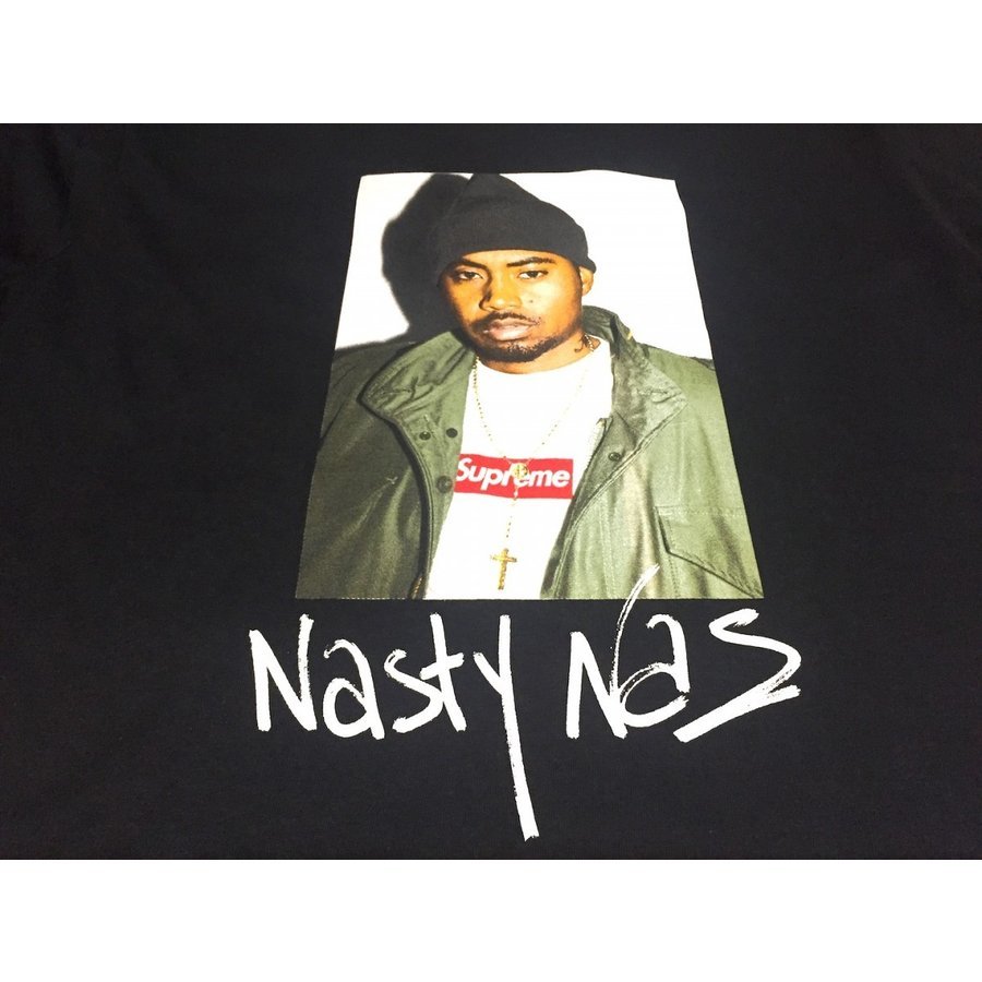 Supreme Nas T-shirt Black シュプリーム ナズ Tシャツ ブラック ヒップホップ Mサイズ_画像3