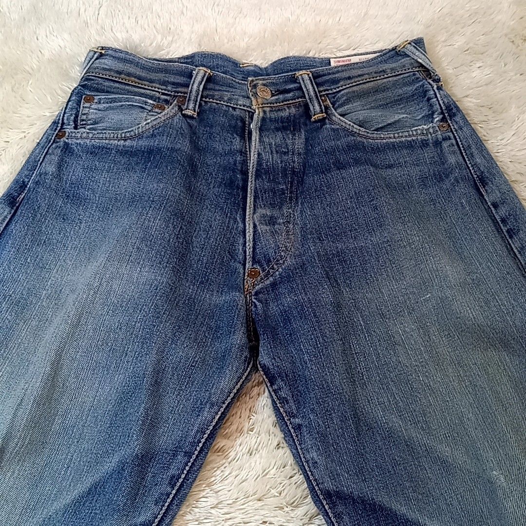 EVISU エヴィス 刺繍 カモメ グリーン W30 2001 日本製 No 2赤耳 EVISU エヴィス 刺繍 カモメ グリーン W30 2001 日本製 No 2赤耳