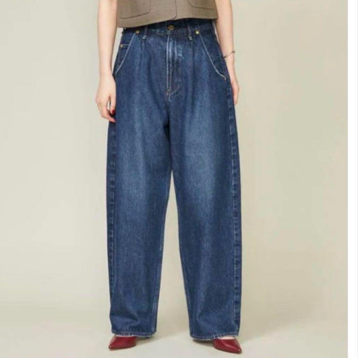 別注】<upper hights for conte>タックデニムパンツ UN|Yahoo 別注】<upper hights for conte>タックデニムパンツ UN|Yahoo