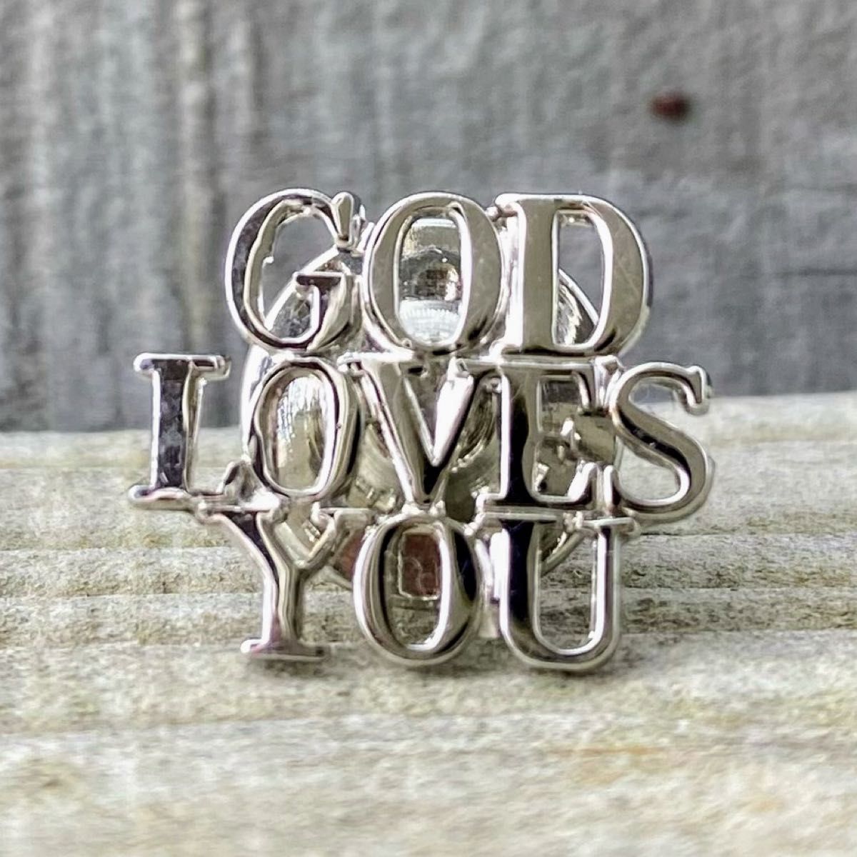 ★ラスト1点★ ティファニー GOD LOVES YOU ピンバッチ TIFFANY&Co. ティファニー GOD LOVES YOU ピンバッチ