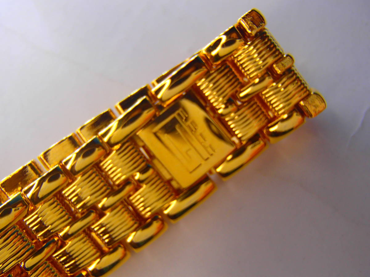 /い921.GENEVE YACHT CLUB/ジュネーブヨットクラブ/24K GOLD FOIL/ダイヤモンド3石/スイスブランド/GYA4009-01/金箔文字盤/無垢バンド_画像7