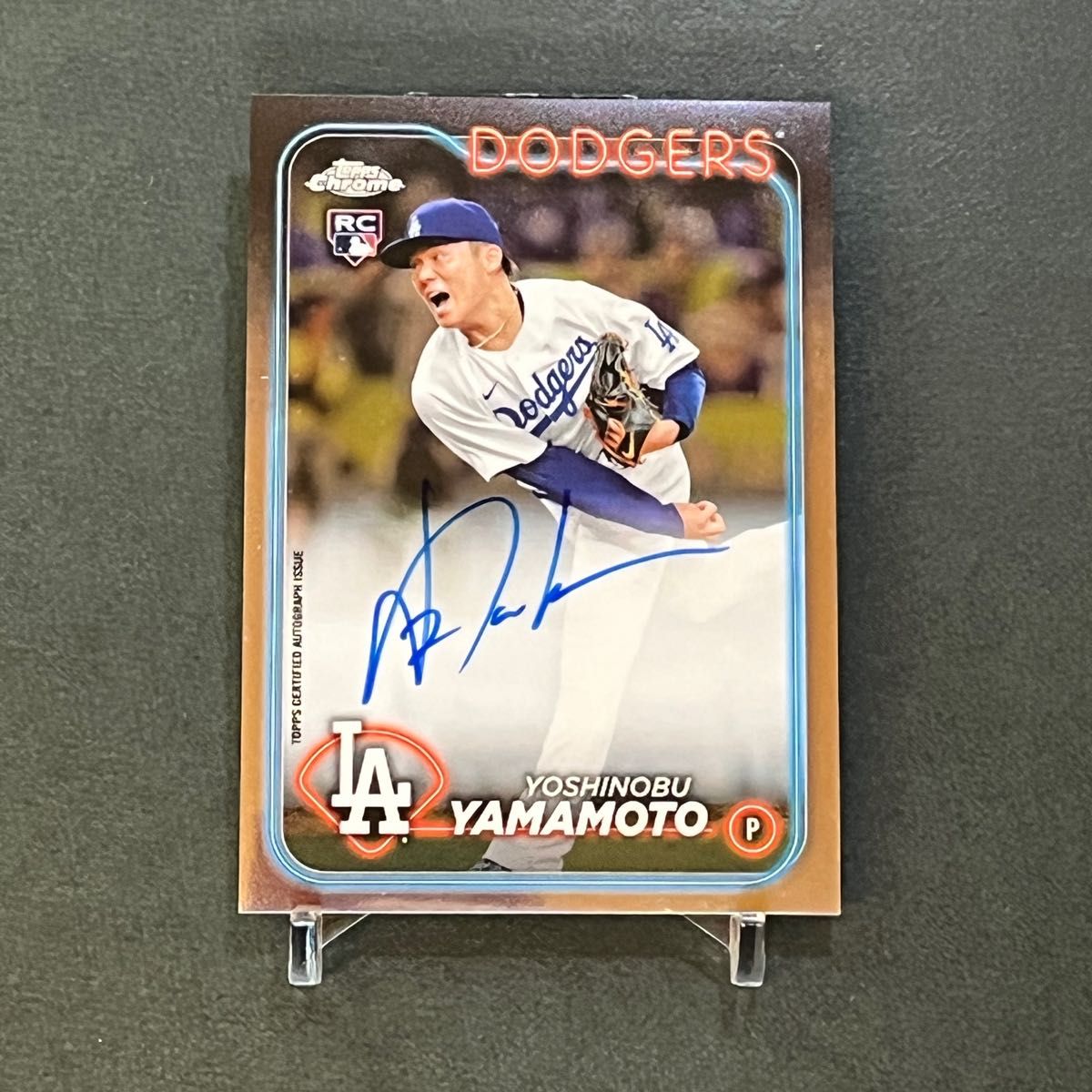 祝開幕CP】山本由伸 直筆サインカード 2024 Topps Chrome RA-YY 祝開幕CP】山本由伸 直筆サインカード 2024 Topps Chrome RA-YY
