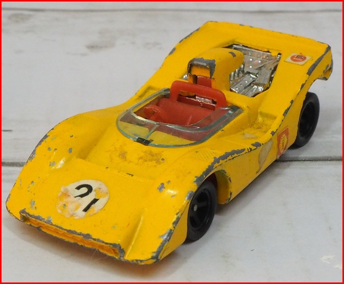 日本製トミカ#22-1【NISSANニッサン日産R-382黄色イエロー】1/59ミニカー■トミー【中古・本体のみ】送料込_画像1