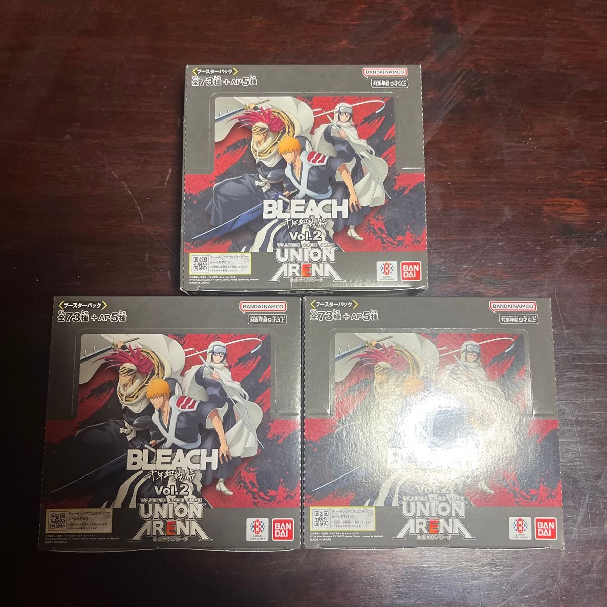 ユニオンアリーナ BLEACH Vol 2 3BOXテープ付き 新品 初版 ユニオンアリーナ BLEACH Vol 2 3BOXテープ付き 新品 初版
