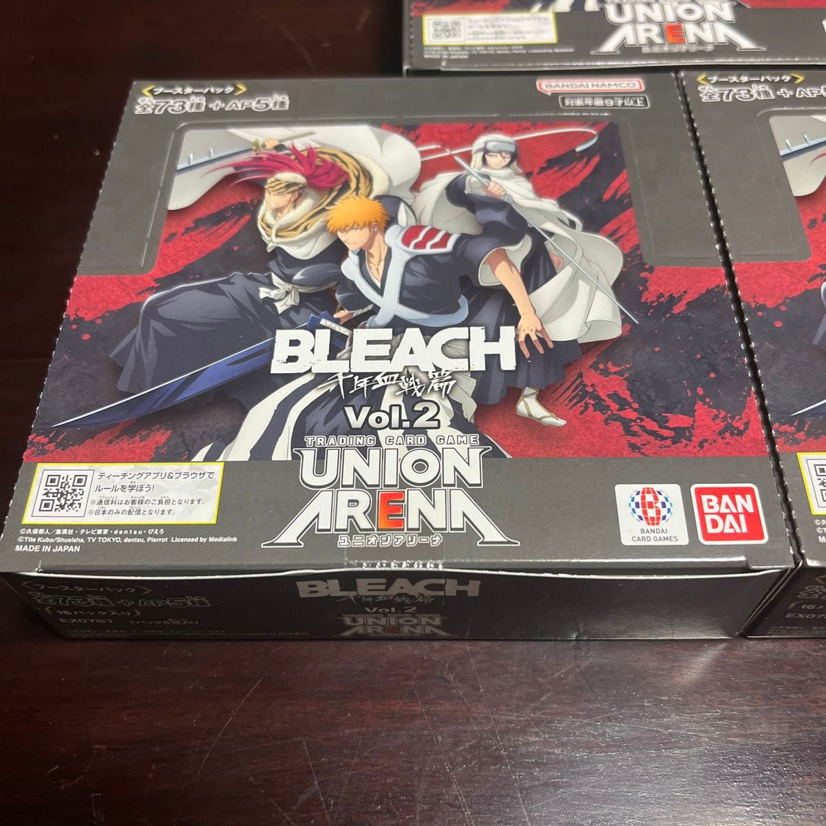 ユニオンアリーナ BLEACH Vol 2 3BOXテープ付き 新品 初版 ユニオンアリーナ BLEACH Vol 2 3BOXテープ付き 新品 初版