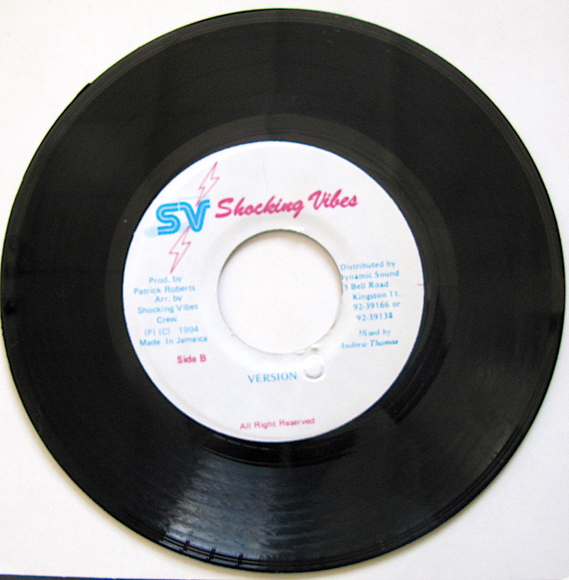 #359【Reggae】African Lala - Silver Cat./7”/Shocking Vibes_画像2