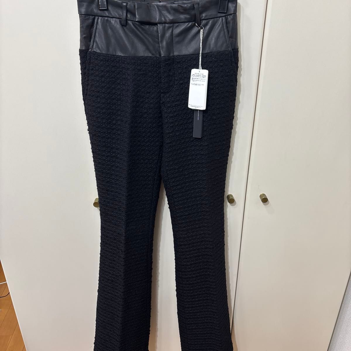 38 AMIRI BOOTLEG TROUSER レザーニットパンツ その他ボトムス 38 AMIRI BOOTLEG TROUSER レザーニットパンツ その他ボトムス
