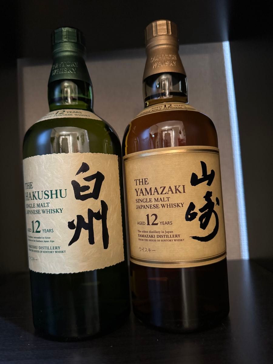 サントリー 山崎 白州 12年 2本セット 新品 シングルモルト サントリー 山崎 白州 12年 2本セット 新品 シングルモルト