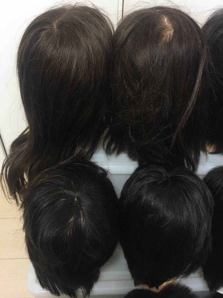 ① カットウィッグ 12体セット ヘアカット カット マネキン 美容 ① カットウィッグ 12体セット ヘアカット カット マネキン 美容