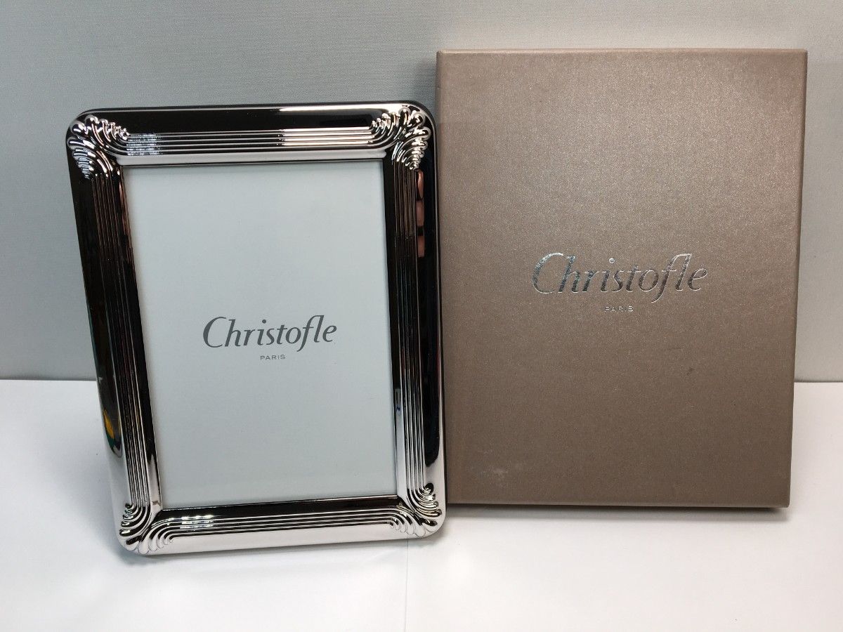 【新品】Christofle クリストフル フォトフレーム L判 コキーユ 箱付 美品 Christofle クリストフル フォトフレーム L判写真立て