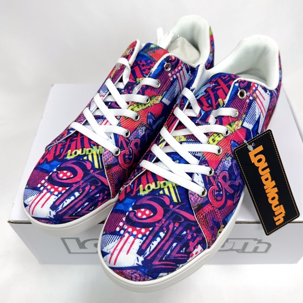★ラウドマウス LM-GS0002 スパイクレス ゴルフシューズ Crazy Graff(377)25.5cm★クレイジーグラフ★