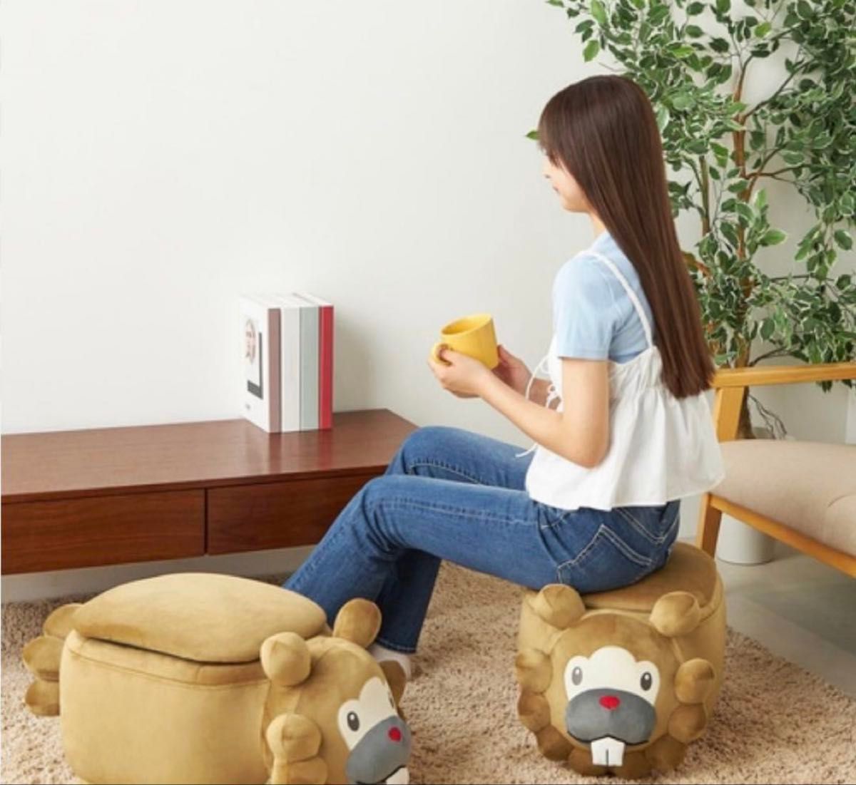 ポケモンスツール ビッパ(オスのすがた) ポケモン 等身大 販売 ポケモンスツール ビッパ(オスのすがた) ポケモン 等身大 販売