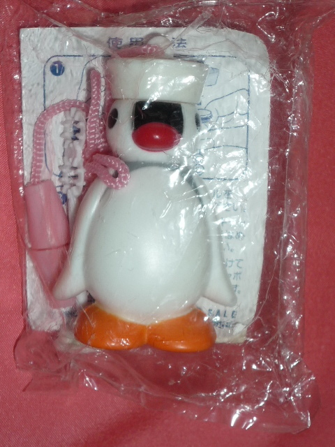 激レア！2001年 ＰＩＮＧＵ ピングー キャラクター ピンガ ひも付 しゃぼん玉マスコット (非売品)_画像1