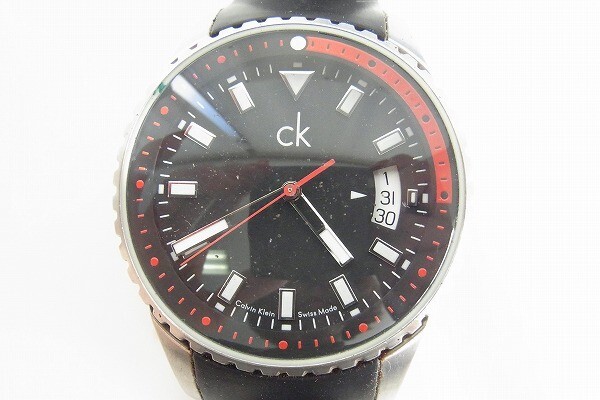 L469-J35-166◎ Calvin Klein カルバンクライン K32114 メンズ クォーツ 腕時計 現状品① ◎