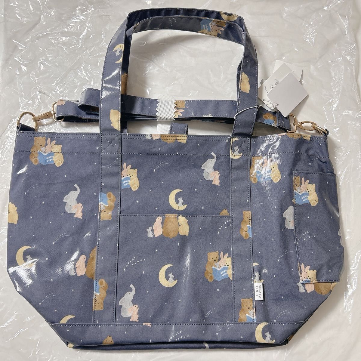 ジェラートピケ gelato pique 星空アニマル柄ママバッグ