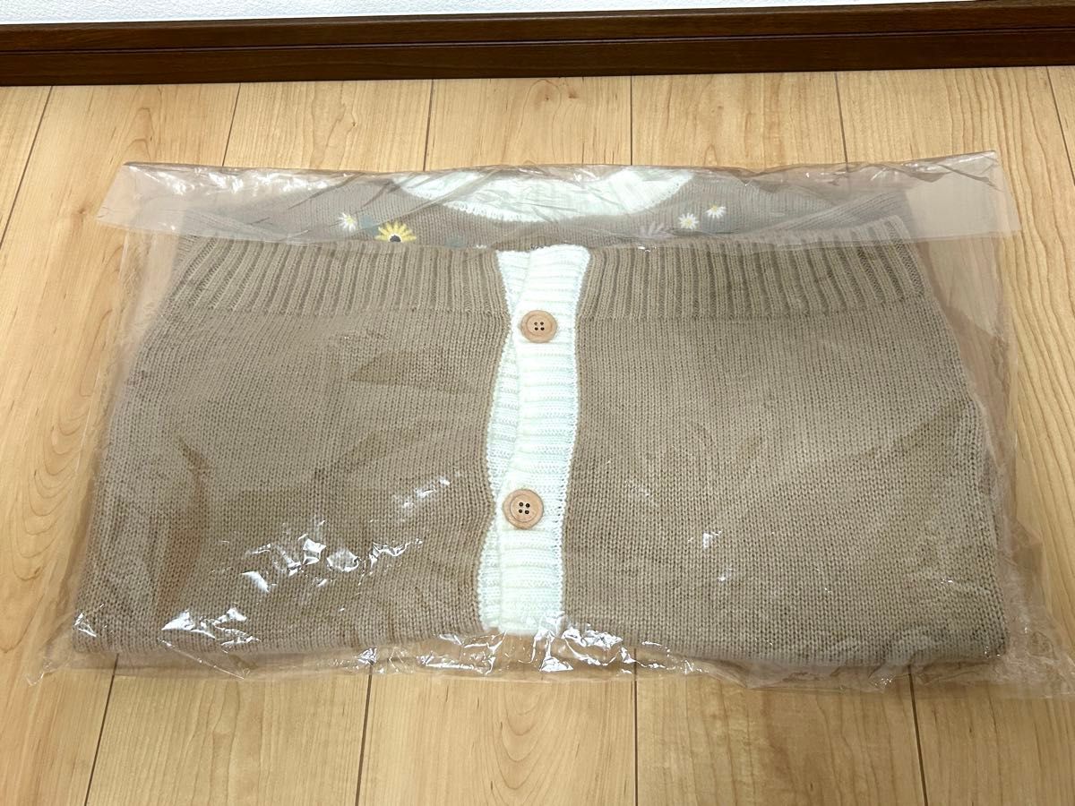 ジブリDonguri Closet魔女の宅急便フラワー刺繍カーディガン新品 ジブリDonguri Closet魔女の宅急便フラワー刺繍カーディガン新品