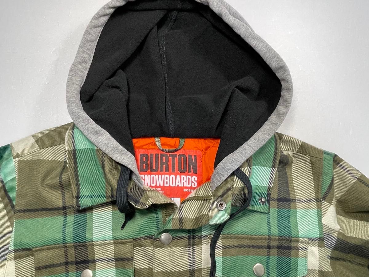 BURTON バートン スノーボードウエア Sサイズ 緑茶チェック BURTON バートン スノーボードウエア Sサイズ 緑茶チェック