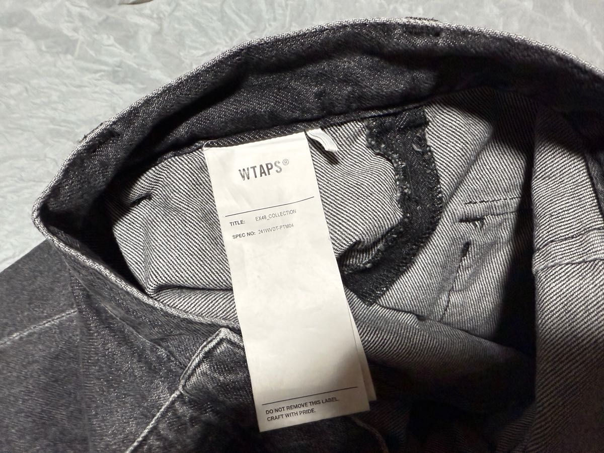 WTAPS 24SS MILT2301/TROUSERS/COTTON DENIM BLACK L デニム WTAPS 24SS MILT2301/TROUSERS/COTTON DENIM BLACK L デニム