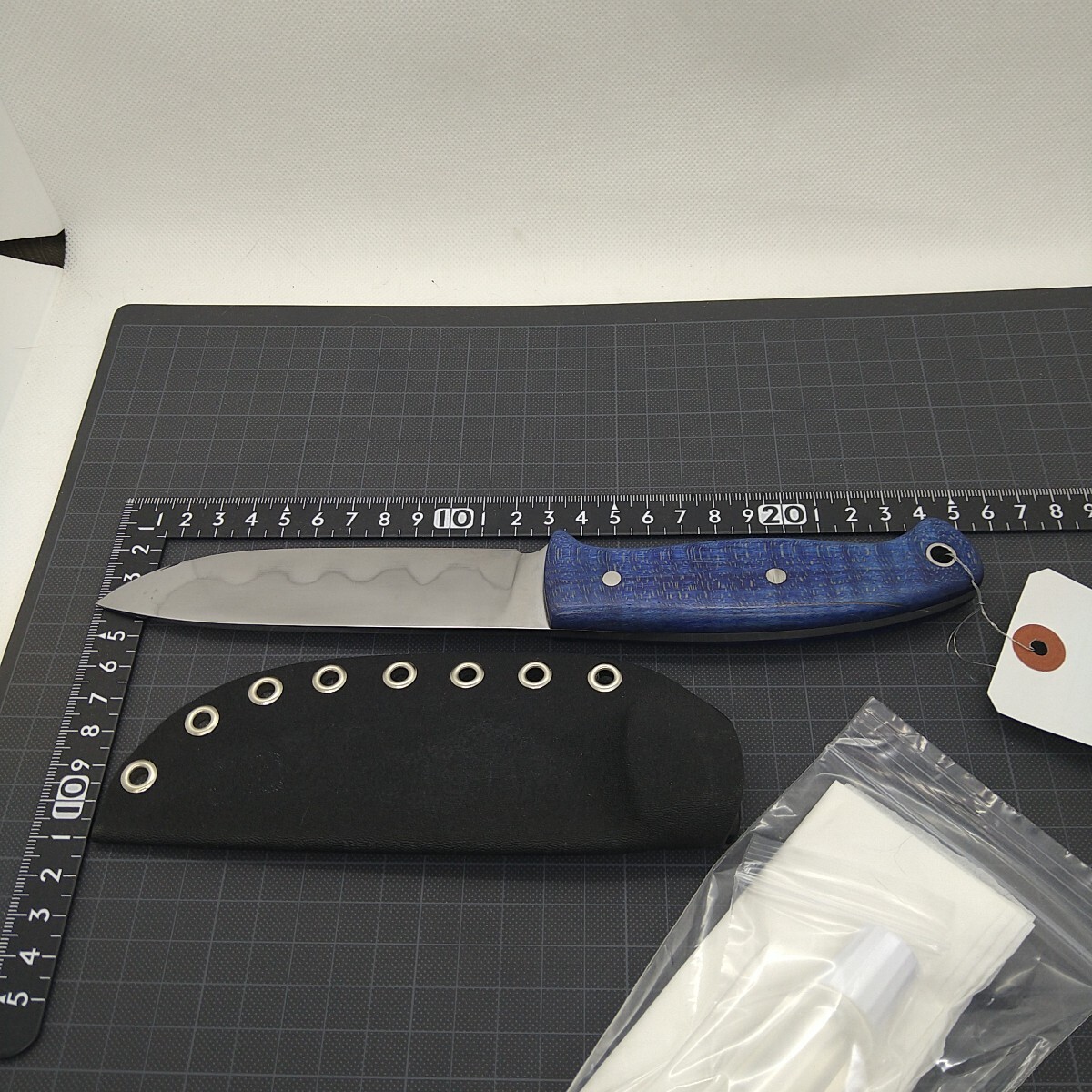 カスタムナイフ17 12cmドロップポイント SK85炭素鋼 刃文 カスタムナイフ17 12cmドロップポイント SK85炭素鋼 刃文
