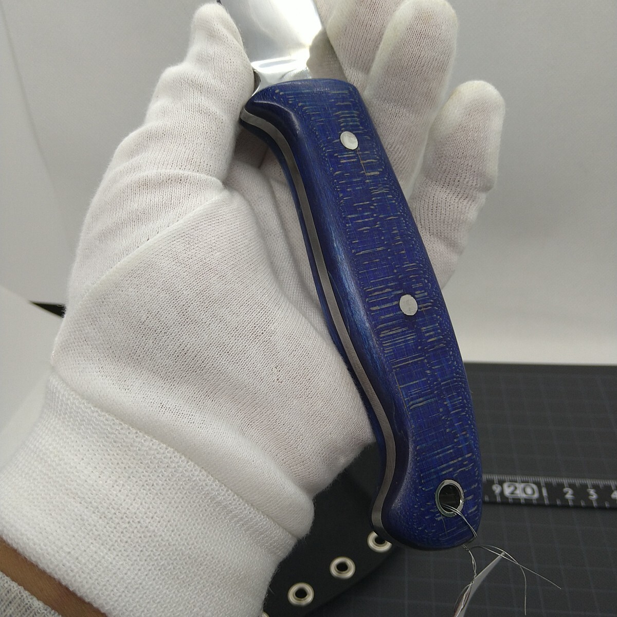 カスタムナイフ17 12cmドロップポイント SK85炭素鋼 刃文 カスタムナイフ17 12cmドロップポイント SK85炭素鋼 刃文