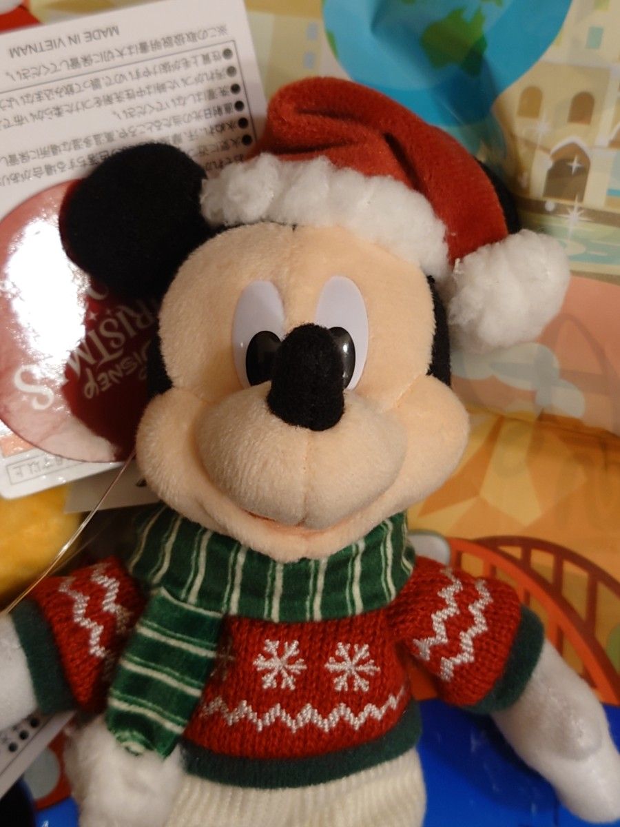 ディズニー クリスマス ぬいぐるみバッジ 2024 ミッキー ミニー ディズニー クリスマス ぬいぐるみバッジ 2024 ミッキー ミニー