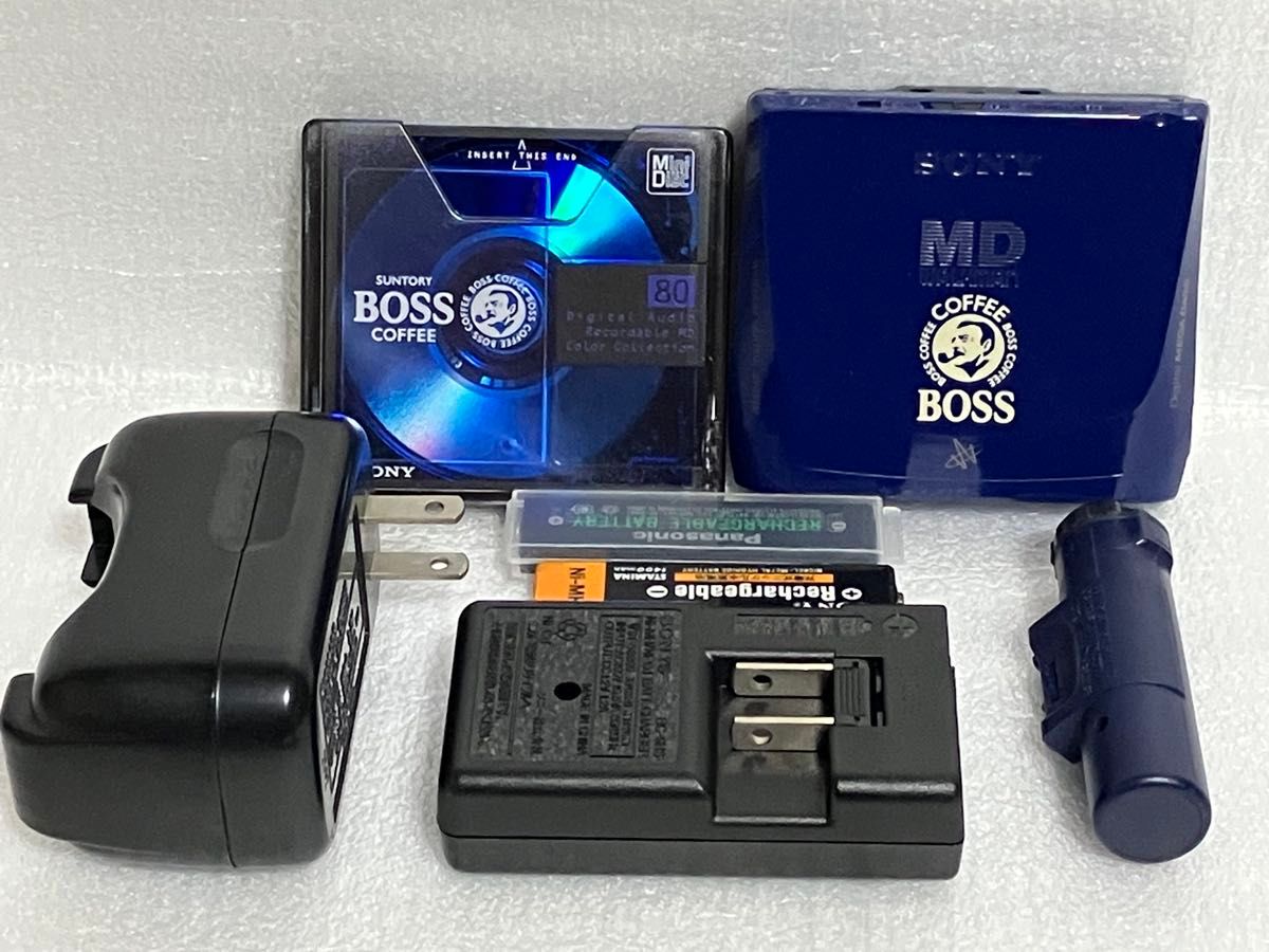 【希少】サントリーBOSS☆WALKMANポータブルMD プレーヤー☆SONY SONY MZ-E7W MDウォークマン サントリー BOSSコラボ ボス|Yahoo