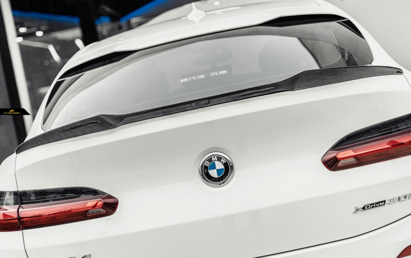 【Future Design 正規品】BMW G02 X4 トランク用リアスポイラー リアウィング 本物DryCarbon ドライカーボン パフォーマンス_画像4