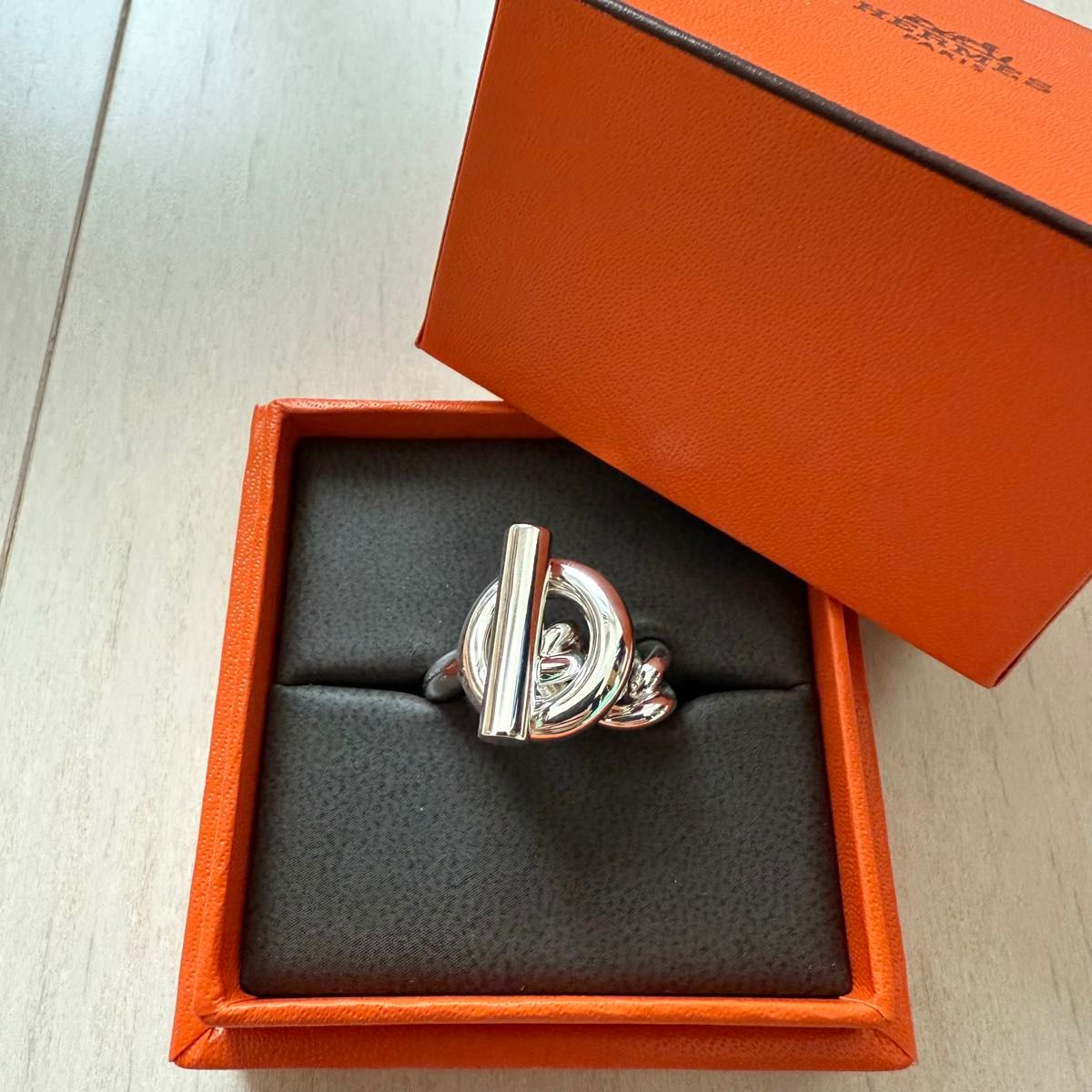 新品未使用】HERMES エルメス クロワゼット GM リング 指輪 54 新品未使用】HERMES エルメス クロワゼット GM リング 指輪 54