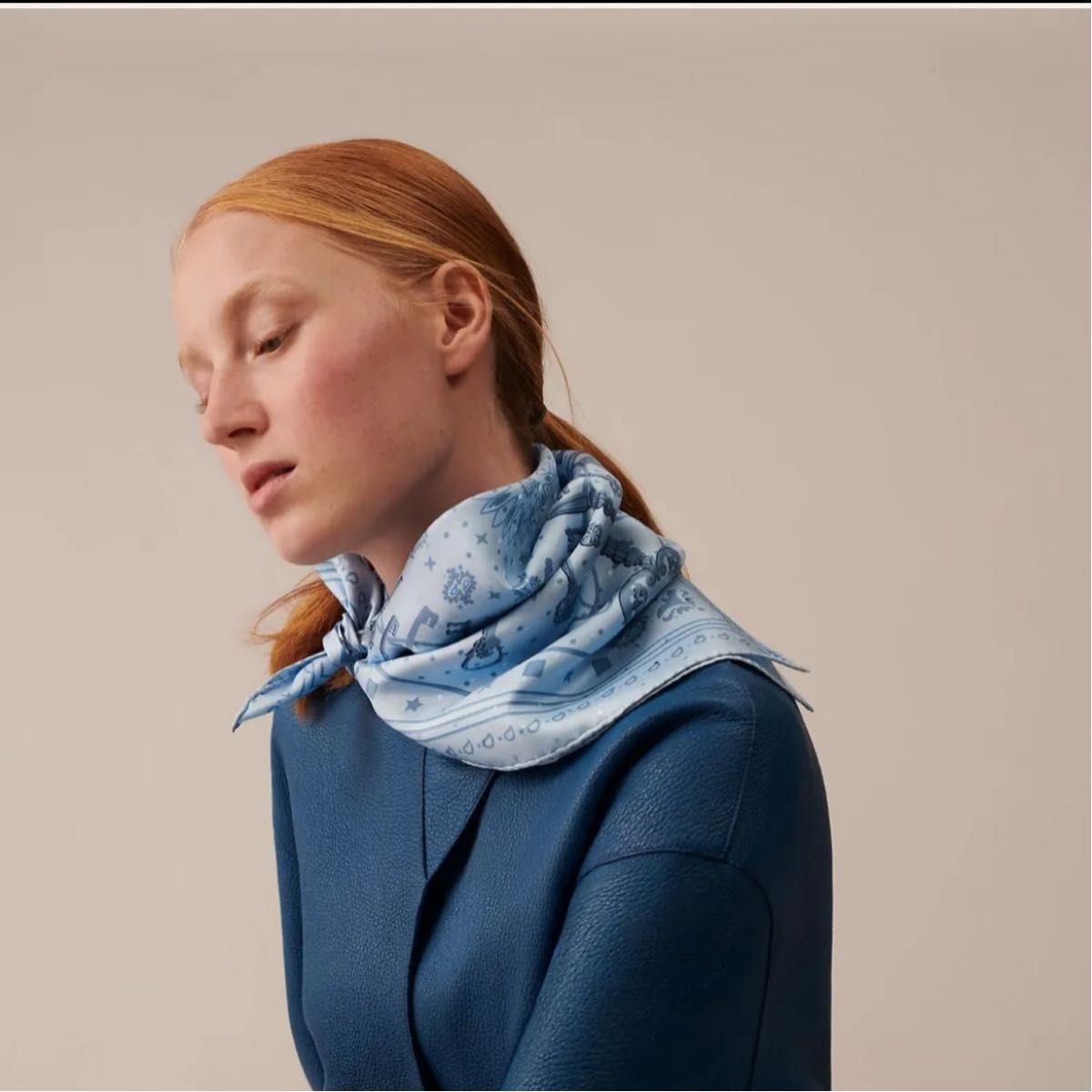 新品未使用】エルメス HERMES カレ55 レ・クレ Les Cles bandana 新品未使用】エルメス HERMES カレ55 レ・クレ Les Cles bandana