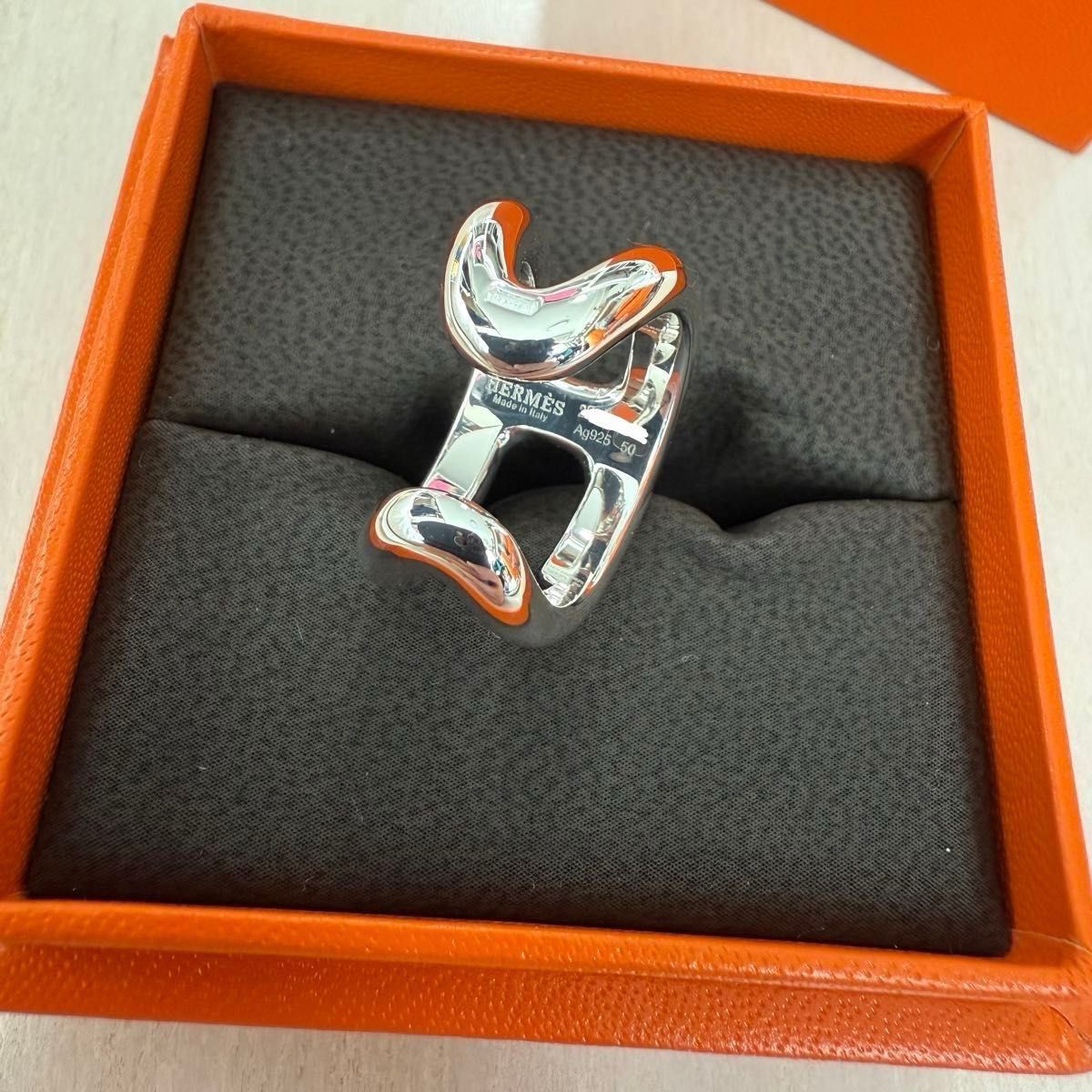 新品未使用】HERMES エルメス オスモズ PM リング 指輪 50サイズ 新品未使用】HERMES エルメス オスモズ PM リング 指輪 50サイズ