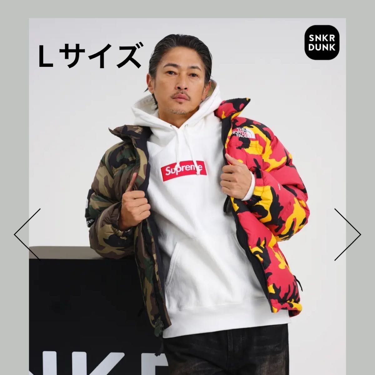 窪塚洋介着用モデル】Supreme North Face Split Nuptse Jacket 窪塚洋介着用モデル】Supreme North Face Split Nuptse Jacket