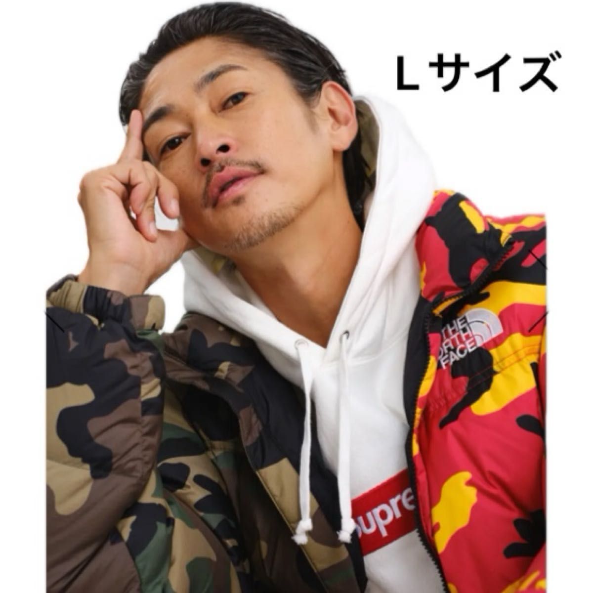 窪塚洋介着用モデル】Supreme North Face Split Nuptse Jacket 窪塚洋介着用モデル】Supreme North Face Split Nuptse Jacket