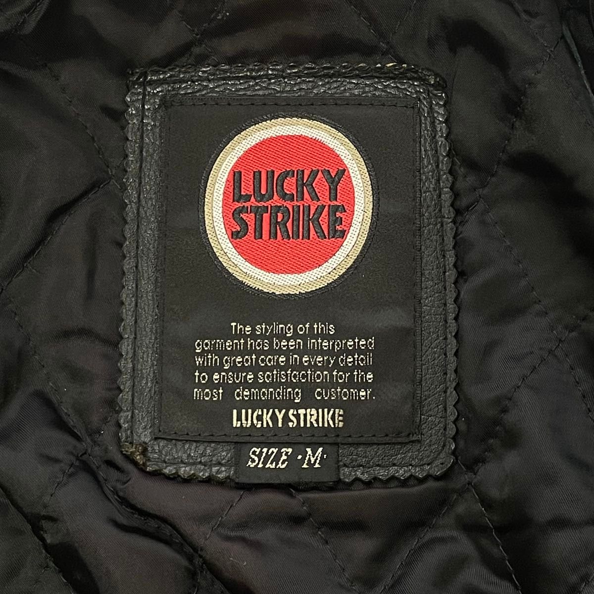 希少】 バッグロゴ LUCKY STRIKE ラッキーストライク ライダース 希少】 バッグロゴ LUCKY STRIKE ラッキーストライク ライダース